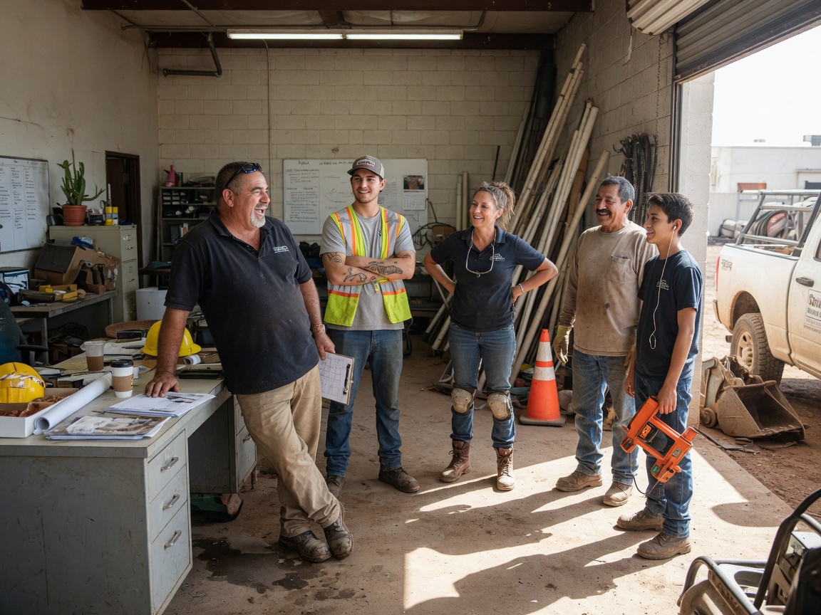 The Mesa Sewer Line Repair  team at work in Mesa