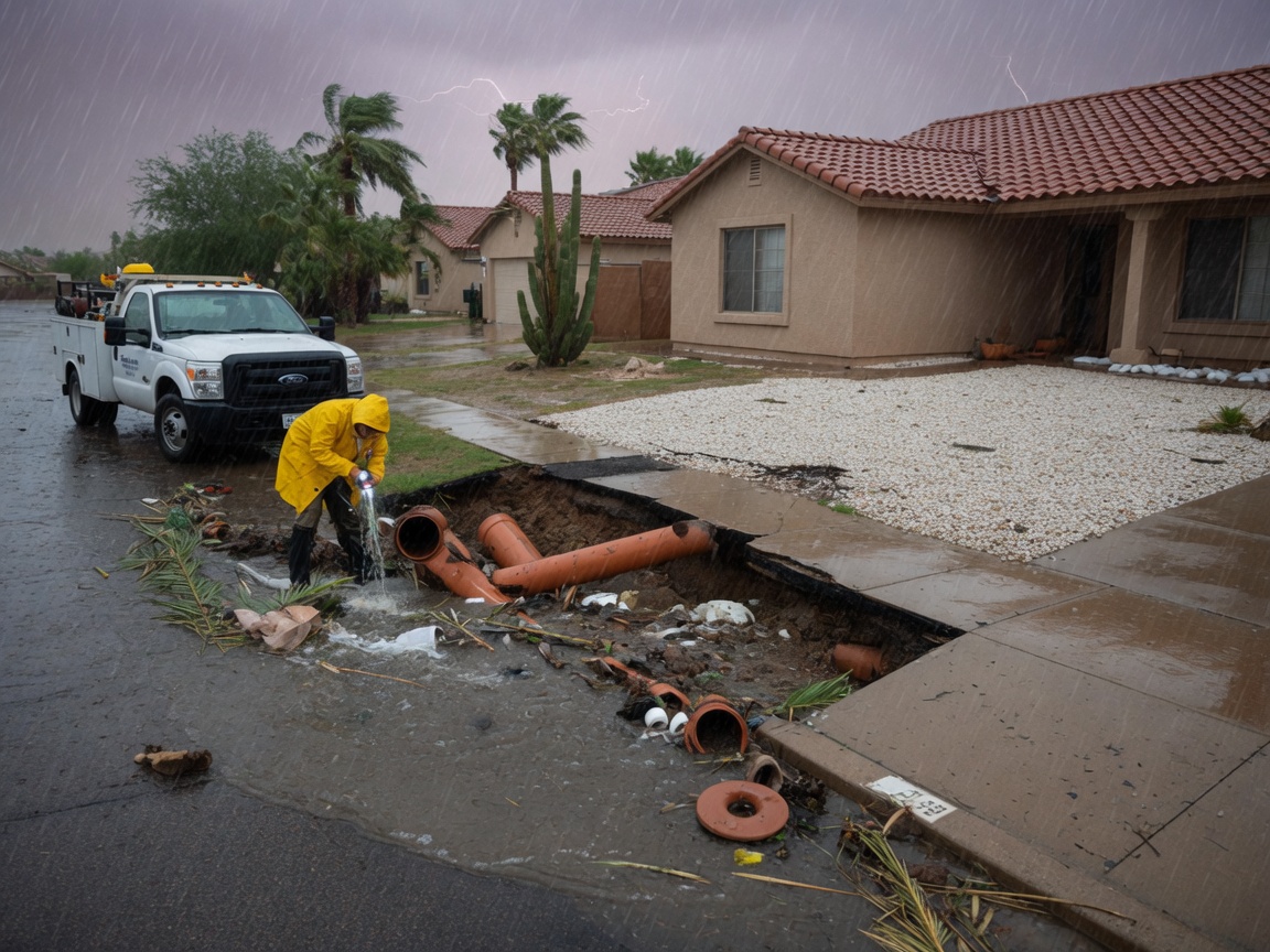 How Monsoon Rains Affect Sewer Lines in Mesa Homes