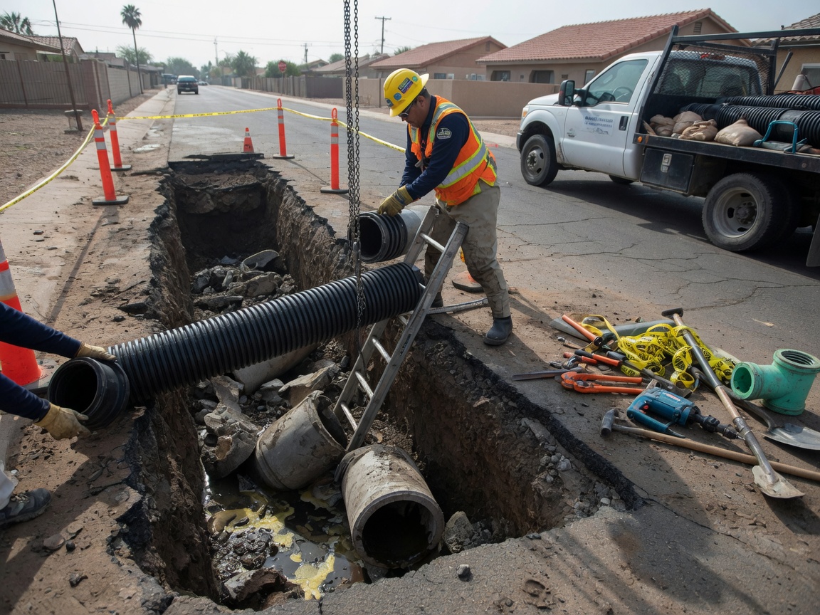 Sewer Line Repair & Replacement in Superstition Springs