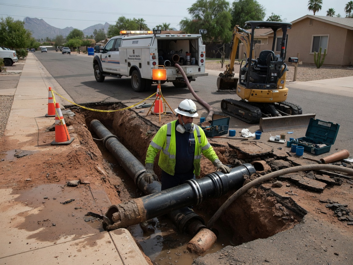 Sewer Line Repair & Replacement in Apache Wells