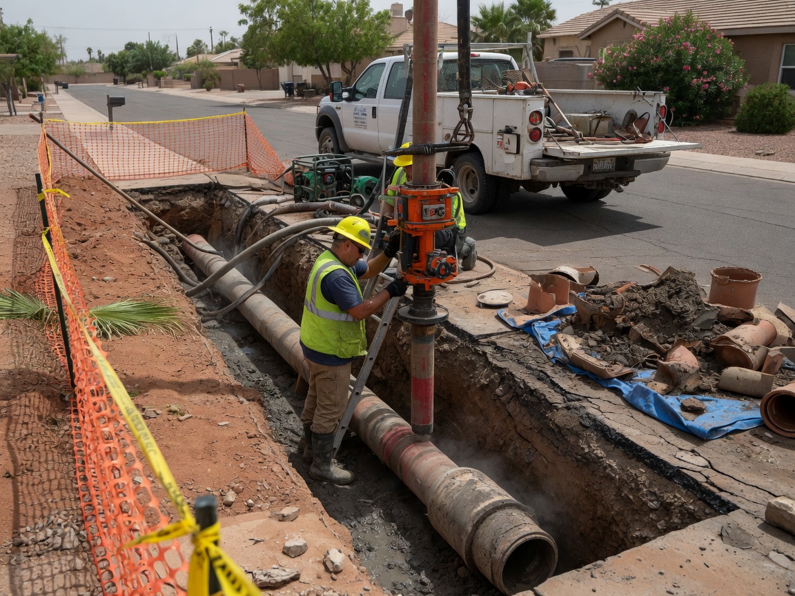 Sewer Line Repair & Replacement in Augusta Ranch
