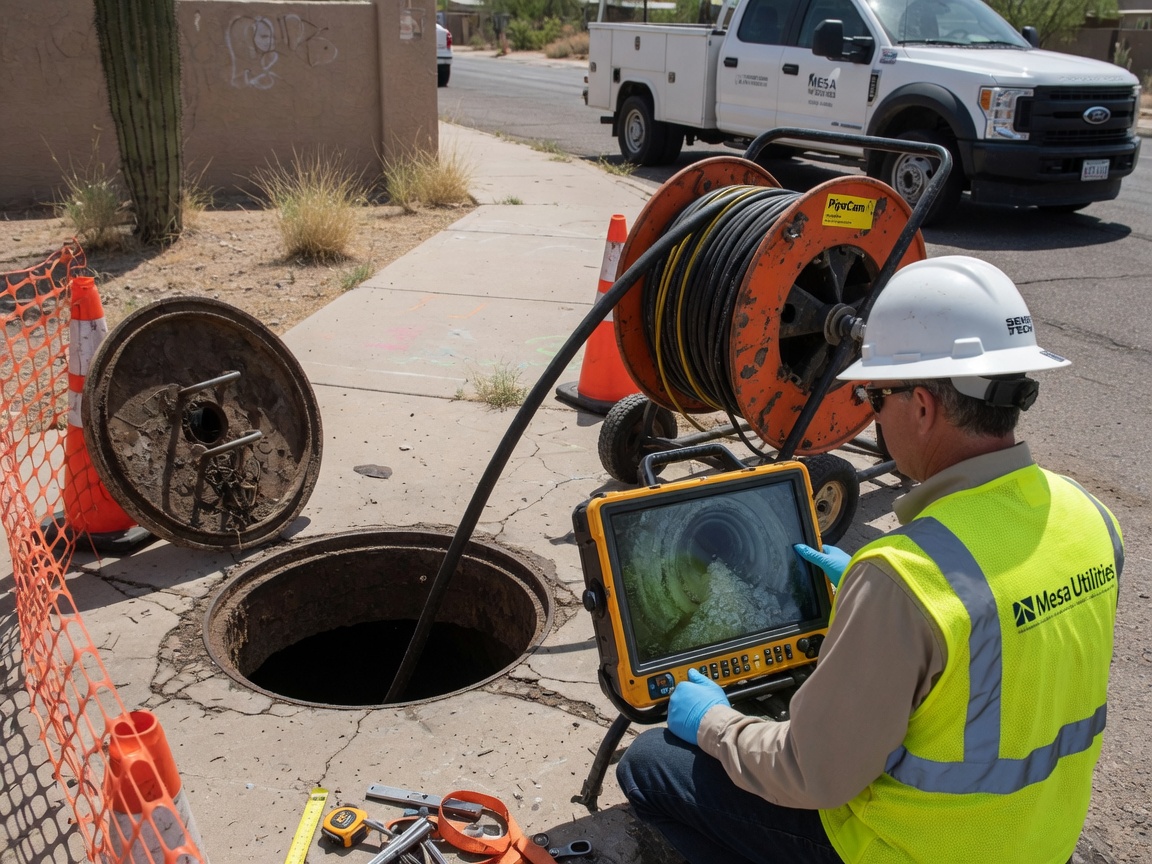 Sewer Camera Inspection in Mesa, AZ