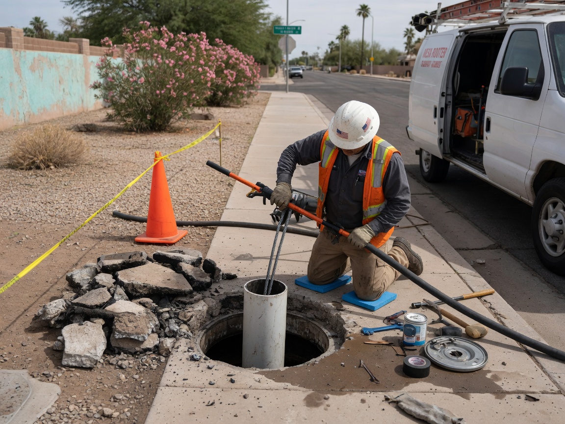 Sewer Line Repair & Replacement in Sunland Village East